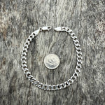 Vintage Sterling Curb Link Chain Bracelet