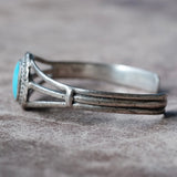 Vintage Sterling Turquoise Cuff