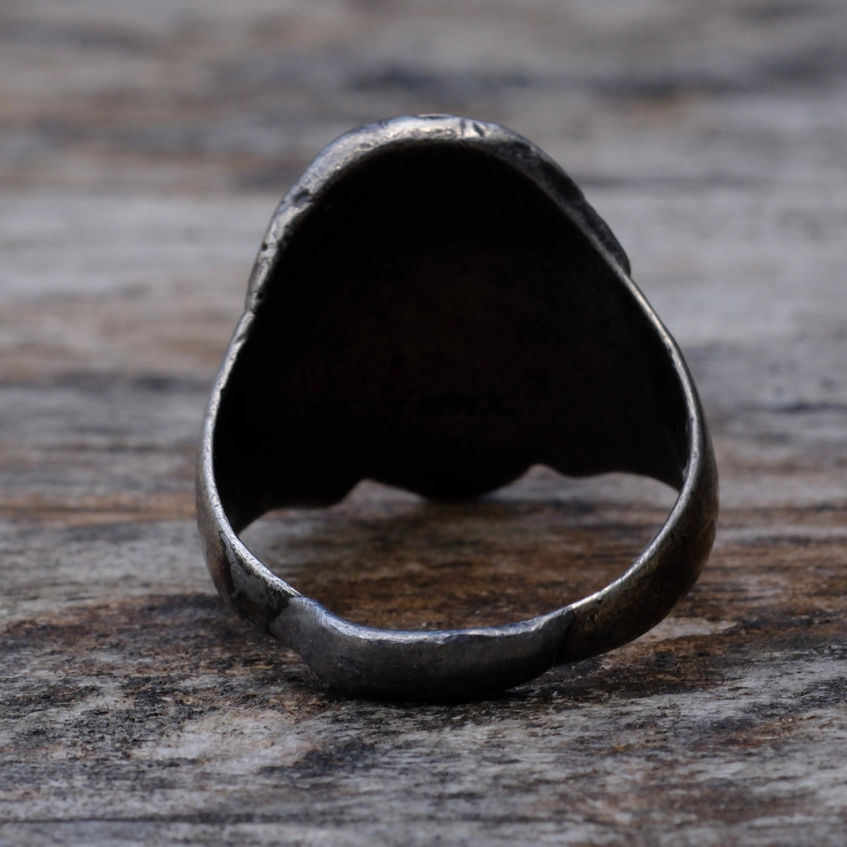 Vintage Sterling Silver Big Chief Ring 11