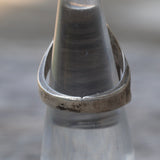 Vintage Sterling Multistone Inlay Ring 4.5