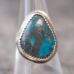 Vintage Sterling Turquoise Ring 7.25