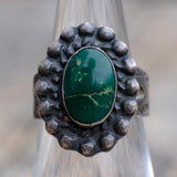 Vintage Sterling Fred Harvey Era Turquoise Ring 5