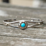 Vintage Sterling Turquoise Cuff