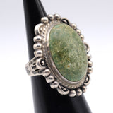 Vintage Sterling Turquoise Ring 3.5