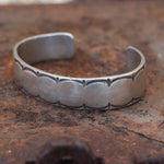 Vintage Sterling Heavy Stamped Cuff