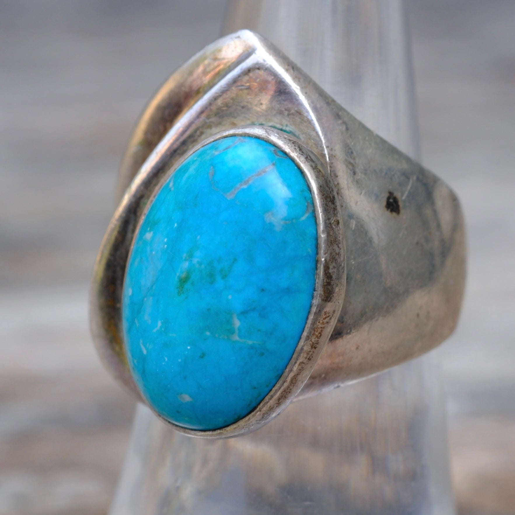 Vintage Sterling Turquoise Ring 7