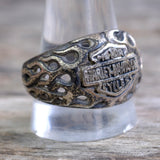 Vintage Sterling Silver Harley Ring 13