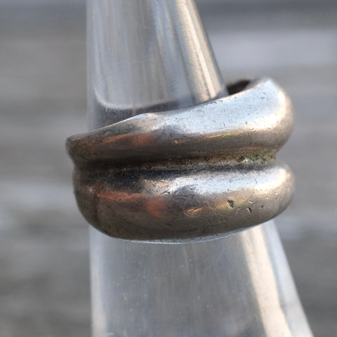 Vintage Sterling Silver Modernist Ring 5