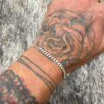 Vintage Sterling Curb Chain Bracelet