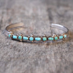 Vintage Sterling Turquoise Cuff