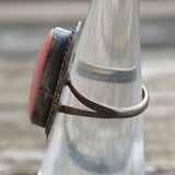 Vintage Sterling Mother Of Pearl Ring 6.25
