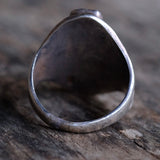 Vintage Sterling Turquoise and Coral Ring 10