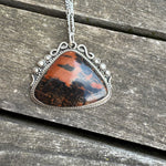 Vintage Sterling Petrified Wood Ring
