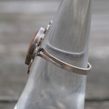 Vintage Sterling Flower Roper Ring 6.75