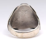 Vintage Sterling Turquoise Cluster Ring 10.5