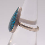Vintage Sterling Turquoise Ring 6.75