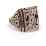 Vintage Sterling ORAN Class Ring 5.5
