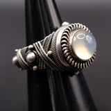 Vintage Sterling Moonstone Ring 7.5