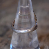 Vintage Sterling Turquoise Feather Ring 7.25