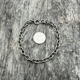 Vintage Sterling Rolo Chain Bracelet