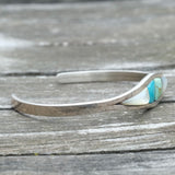 Vintage Sterling Multistone Inlay Cuff