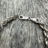 Vintage Sterling Silver Braided Bracelet