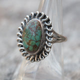 Vintage Sterling Turquoise Ring 6.75