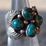 Vintage Sterling 4-Stone Turquoise Ring 6