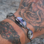 1920's Hoffman Sterling Painted Butterfly Wing Bracelet