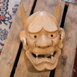 Vintage Wooden Japanese Hannya Mask