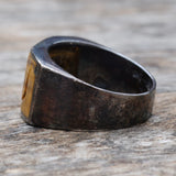 Vintage Sterling Tigers Eye Ring 6.25