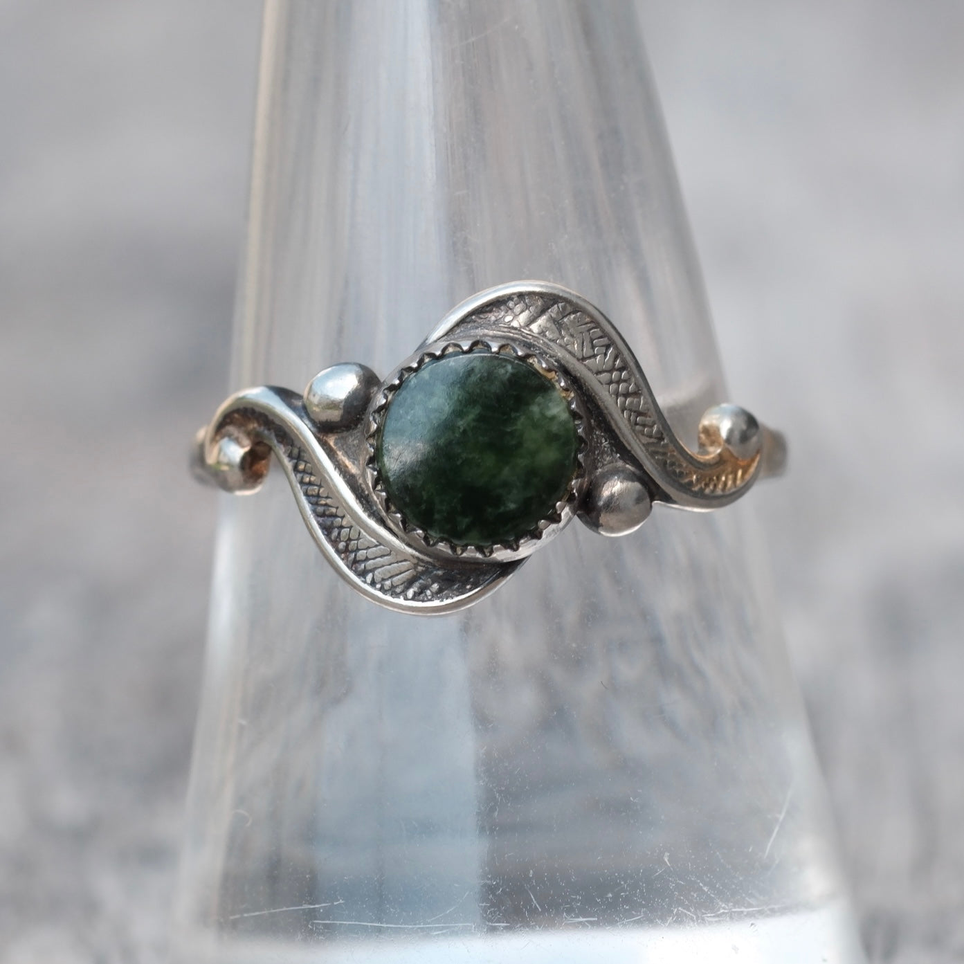 Vintage Sterling Lapis Ring 8.5