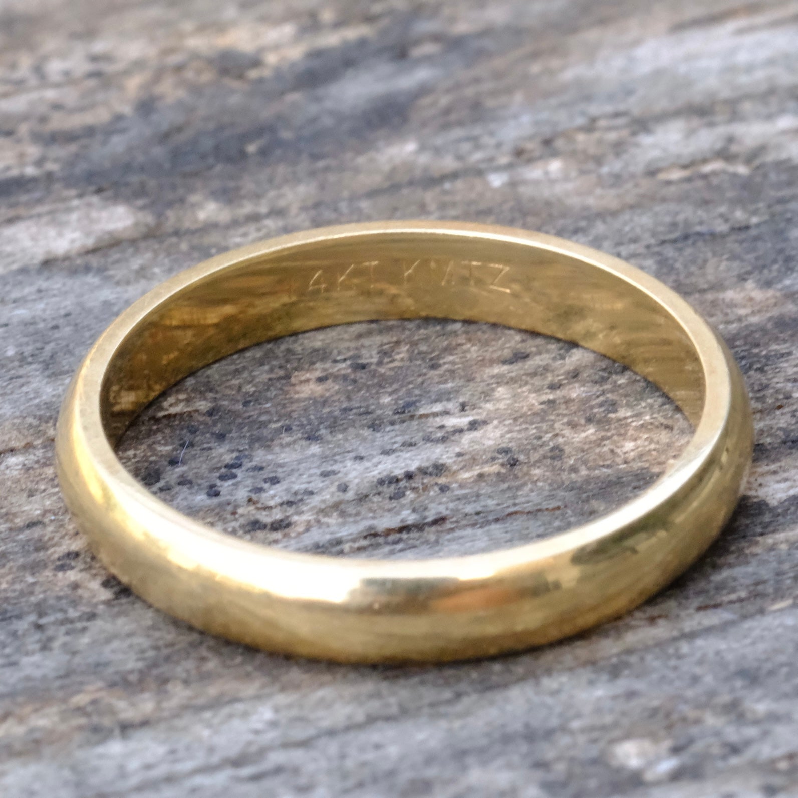 Vintage 14K Gold Band Ring 5.75