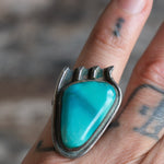 Vintage Sterling Turquoise Ring 6.25