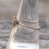 Vintage Sterling Spiderweb Band 9.5