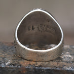 Vintage Sterling Stamped Turquoise Ring 12.5