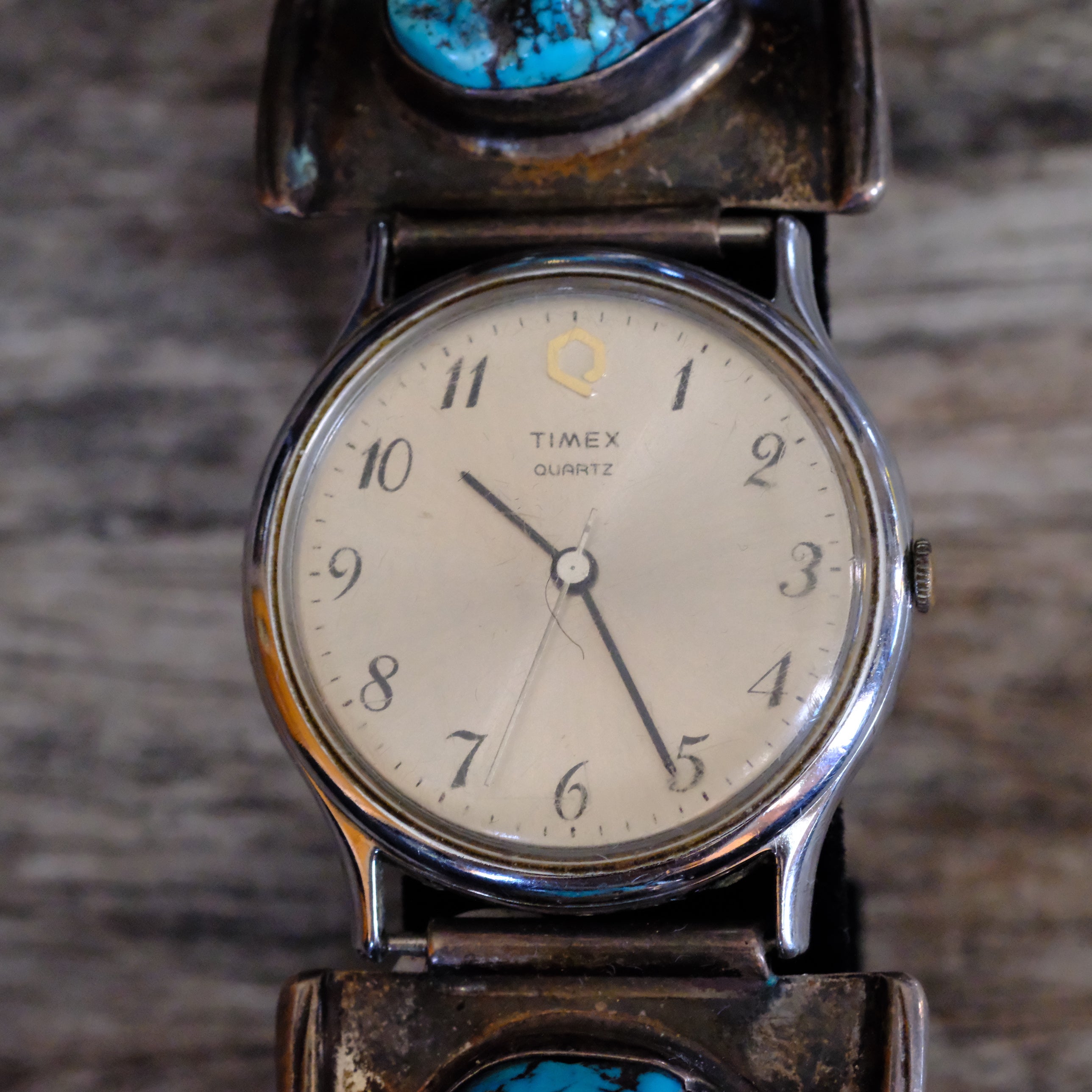 Vintage Sterling Turquoise and Coral Watch