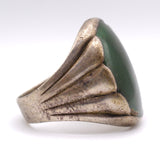 Vintage Sterling Turquoise Trading Post Ring 11