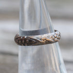 Vintage Sterling Floral Band 6