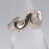 Vintage Sterling Silver Wave Band 6.5