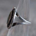 Vintage Sterling Turquoise Roper Ring 5.5