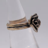 Vintage Sterling Silver Rose Ring 6