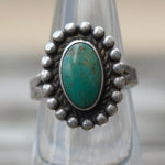 Vintage Sterling Turquoise Ring 6.25
