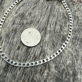 Vintage Sterling Curb Chain Bracelet