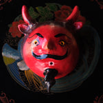 Hand Carved and Painted Devil Wall Hanging