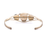 Vintage Sterling Turquoise Bear Paw Cuff 6.5"