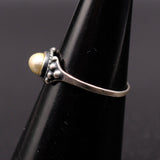 Vintage Sterling Pearl Band 7