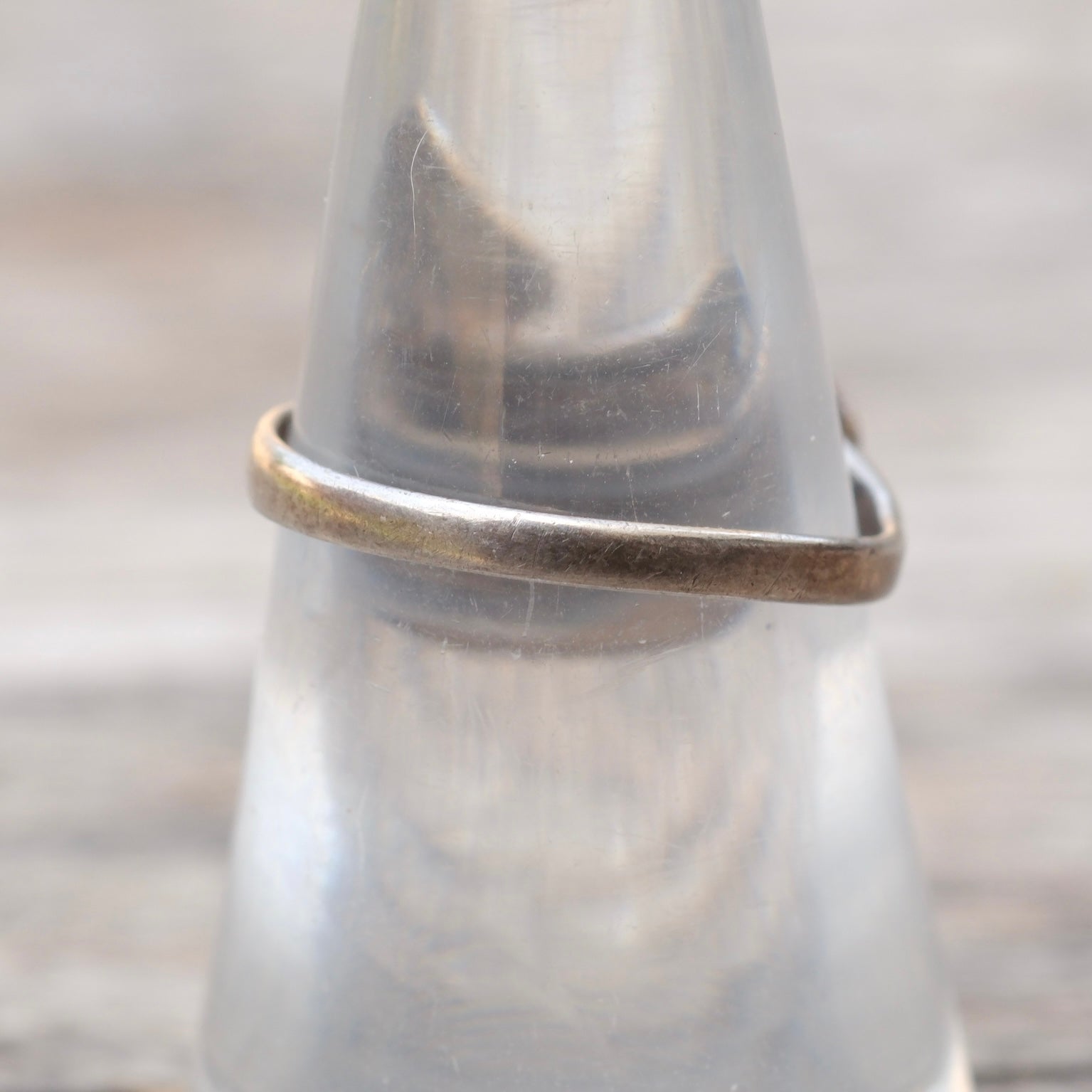 Vintage Sterling Rose Ring 7.75