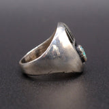 Vintage Sterling Turquoise Bear Paw Ring 5.75