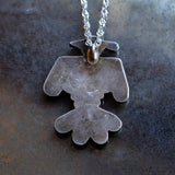 HUGE Vintage Sterling Thunderbird Inlay Necklace